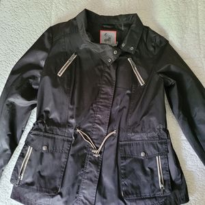 NWOT Circus By Sam Edelman Black Zip Front Utility Jacket NWOT